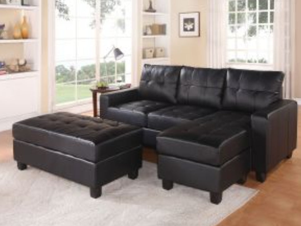 Lyssa Sectional Sofa
51215 Black Reversible / With Ottoman