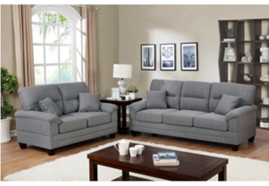 Gray Sofa & Loveseat Set F6405