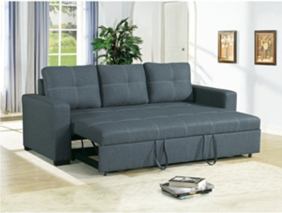 F6532
CONVERTIBLE SOFA BLUE GREY