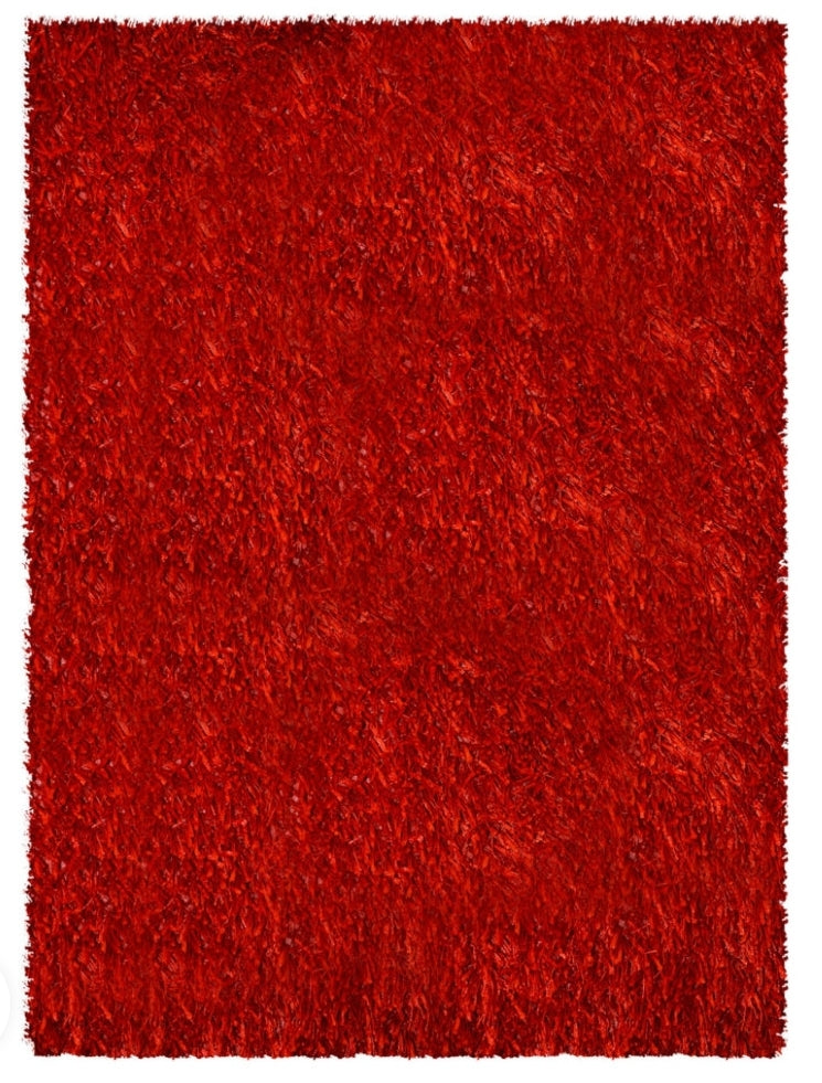 GCT-1R
 Red Shaggy Rug 5 by 8