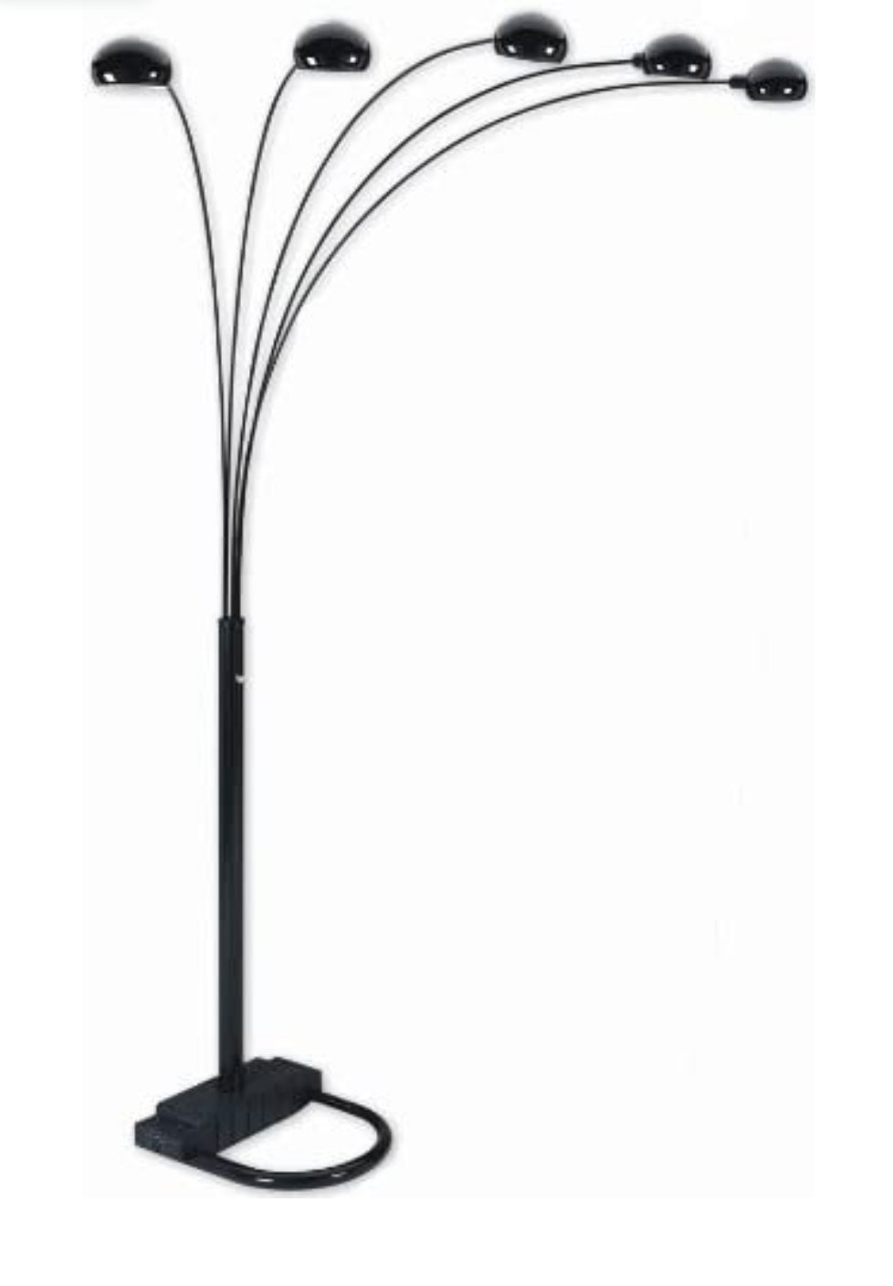 Spider 5 Arc/arm Sofa Sectional Floor Lamp Black