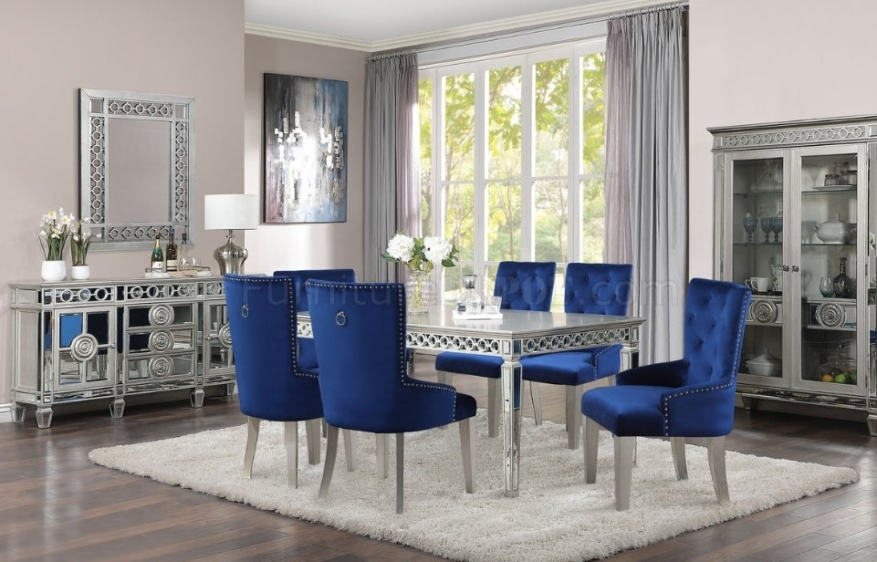Varian Dining Table 66160 in Mirrored