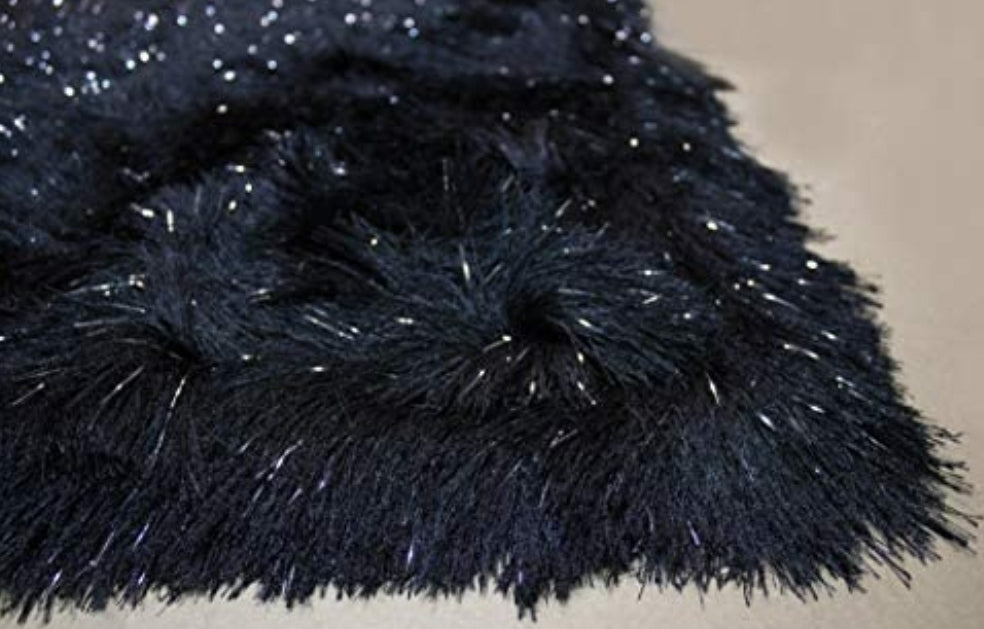 Black Shaggy Rug 8 by 10