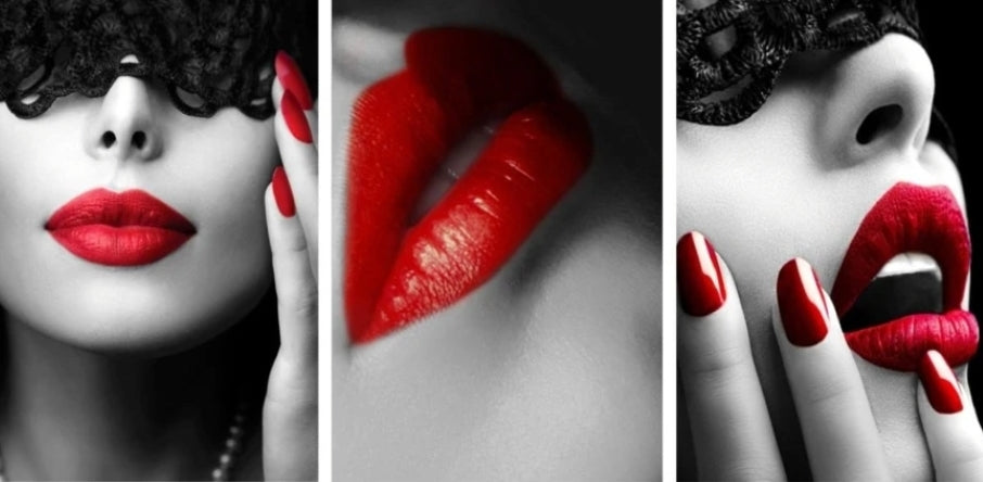 3PC Red Lips Glass Wall Art
SHR0046/0269/0049