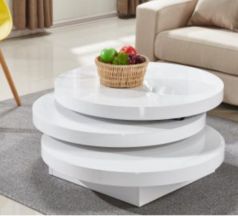 350w White Coffee Table Flared Out