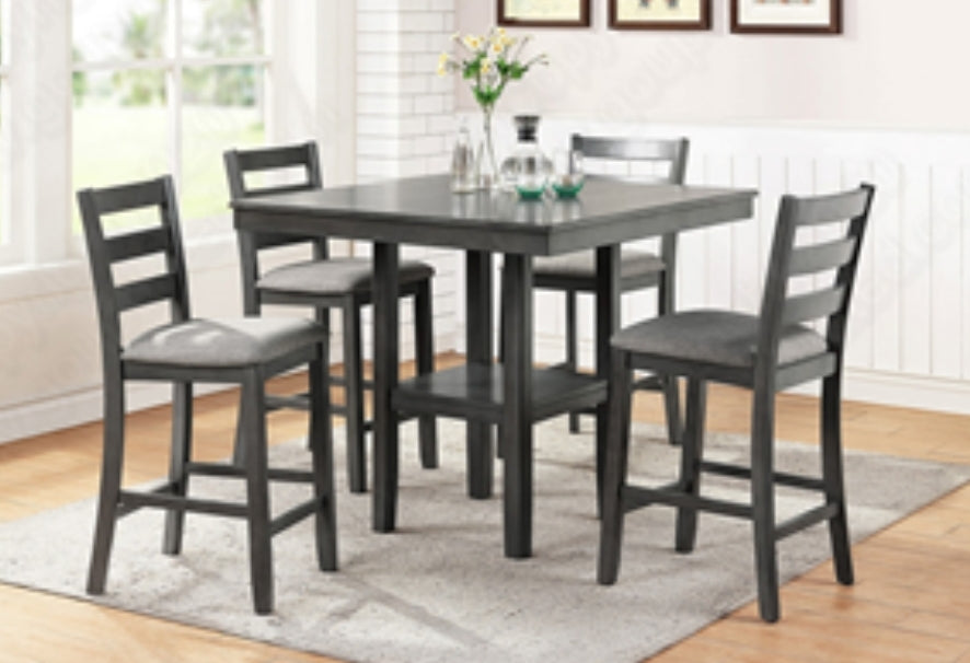 F2552
|5PCS HEIGHT DINING SET (TABLE+4 HEIGHT CHAIRS)