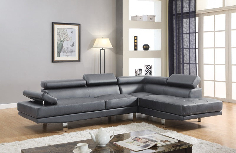 Modern Gray Sectional U7000