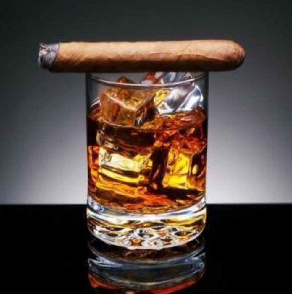 Whiskey w/ Cigar Glass Wall Art
SHS1323-1