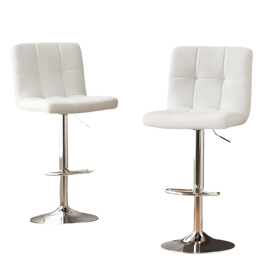 White Square Barstools 1736 Set Of 2