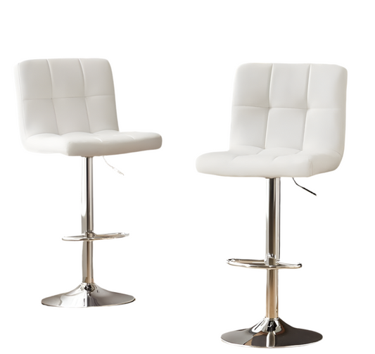 White Square Barstools 1736 Set Of 2