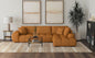 CAMACHO UPHOLSTERED CHAISE SECTIONAL SOFA ORANGE