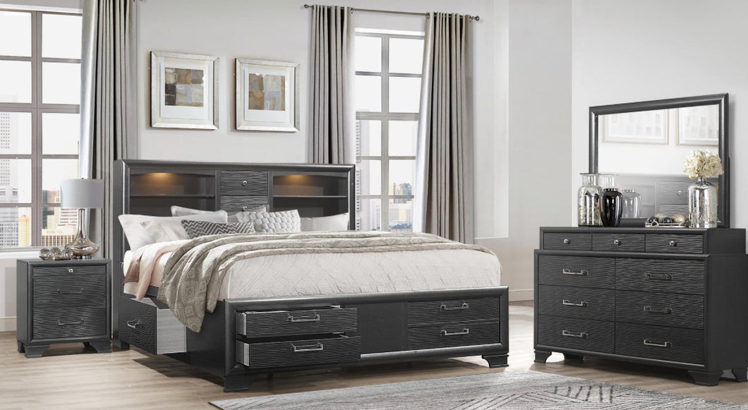 Jordyn Gray 4 PC Bedroom Set