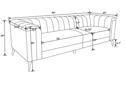 Chalet - 2 Piece Living Room Set - Blue