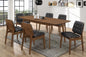 REDBRIDGE RECTANGULAR 7-PIECE DINING SET NATURAL WALNUT 106591-S7K
