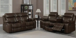 Brown 2122 2pc Set recliner