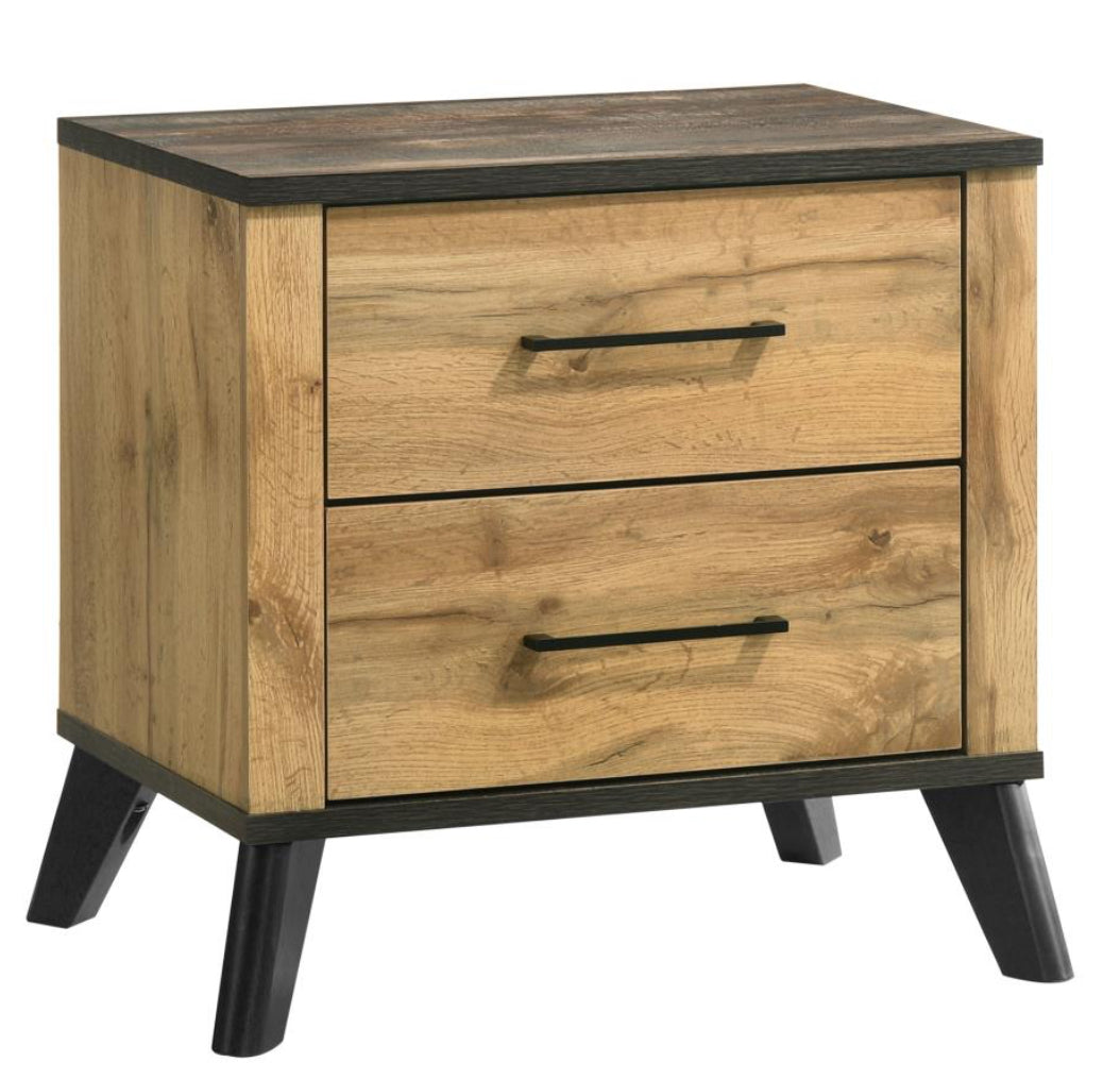 KAYWOOD 4-PIECE QUEEN / KING BEDROOM SET NATURAL PINE