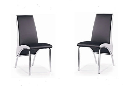 Elodie - 5 Piece Dining Set - White Dark Gray