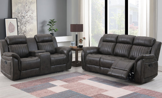 U8517 Gray Sofa + Loveseat