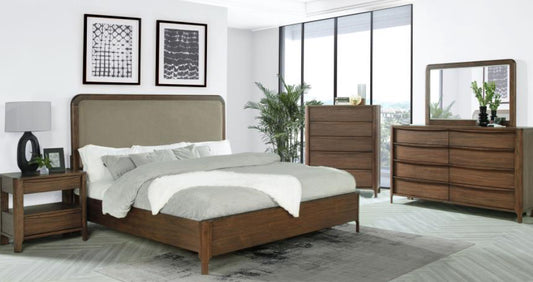 MADERIA 4-PIECE QUEEN/KING BEDROOM SET WALNUT