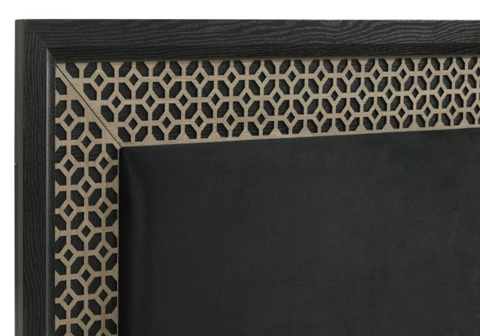 Valencia 4pc Bedroom Set Wood/Black