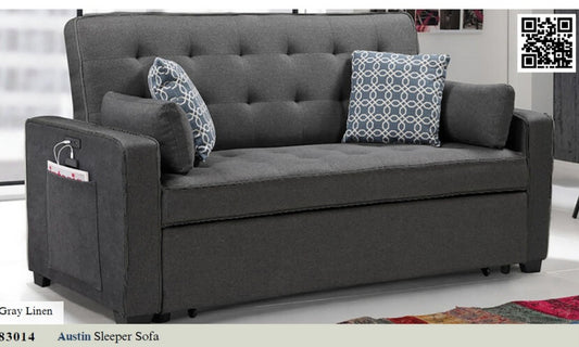 83014
Austin Modern Gray Fabric Sleeper Sofa