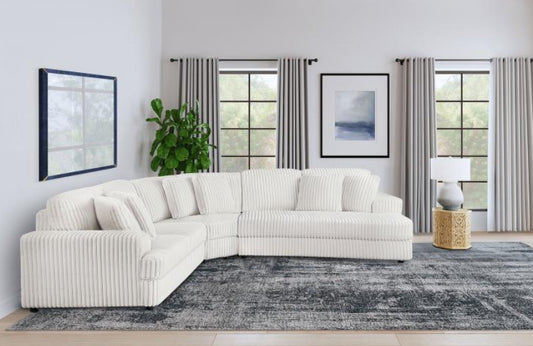 EMBERSON 3-PIECE UPHOLSTERED MODULAR SECTIONAL SOFA IVORY