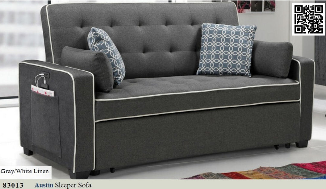 83013
Austin Modern Gray Fabric Sleeper Sofa