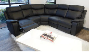 8005  BLACK Recliner Sectional