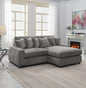 Tavia Reversible Sectional Sofa W/6 Pillows