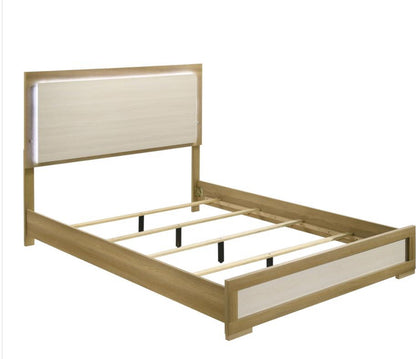 HYLAND 4 PIECE QUEEN BEDROOM SET NATURAL