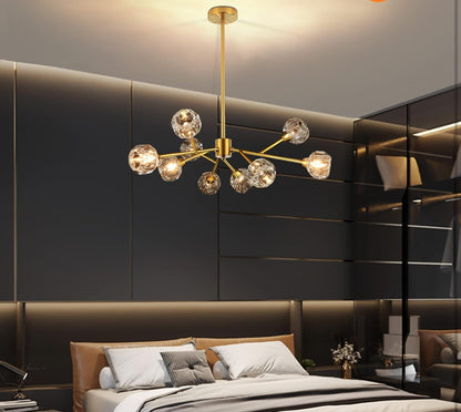 Sputnik Chandelier Gold
