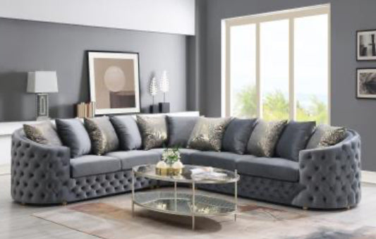 L827 Nyra Gray Sectional