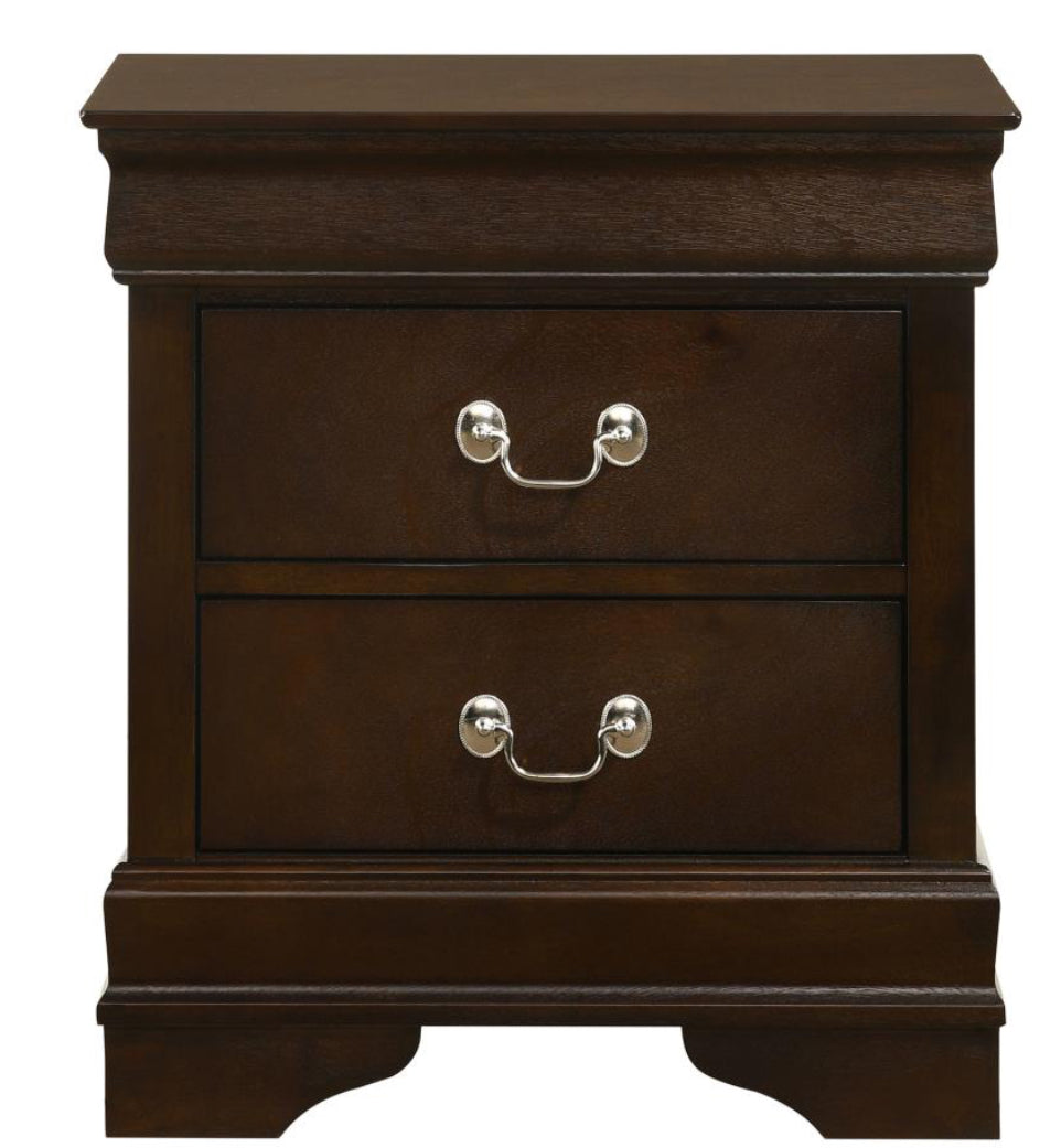 LOUIS PHILIPPE 4 PIECE QUEEN \KING BEDROOM SET CAPPUCCINO