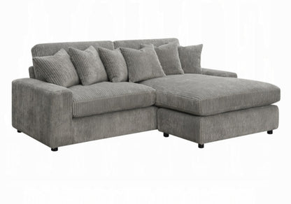 Tavia Reversible Sectional Sofa W/6 Pillows
