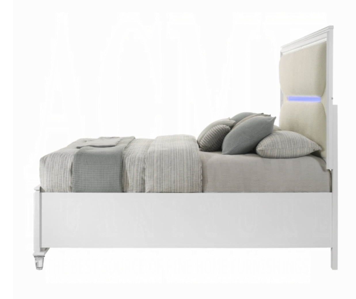 Tarian 4pc Set Queen/King Bed W/Led & Storage