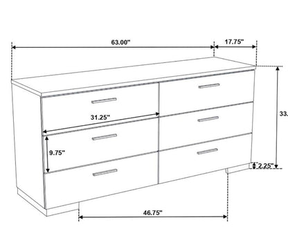 JEREMAINE 4pc QUEEN/ KING BEDROOM SET WHITE