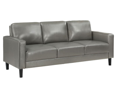 RUTH 3-PIECE UPHOLSTERED TRACK ARM SOFA SET GREY
