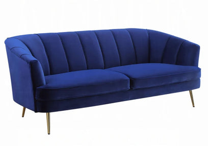 Eastbrook - 2 Piece Living Room Set - Blue Velvet
