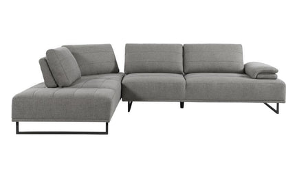 ARDEN UPHOLSTERED SECTIONAL SOFA WITH ADJUSTABLE BACK TAUPE