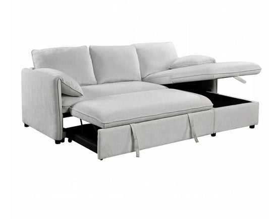 Yaroslav Reversible Sectional Sofa W/Sleeper & Storage