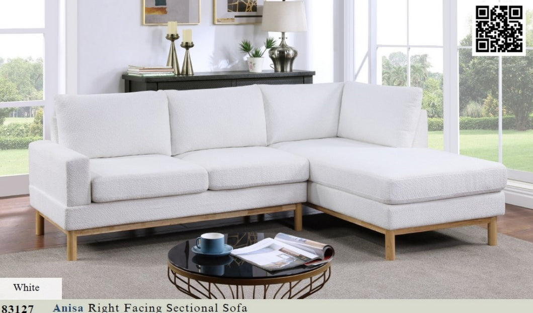 83127
Anisa White Sherpa RSF Sectional 2pcs