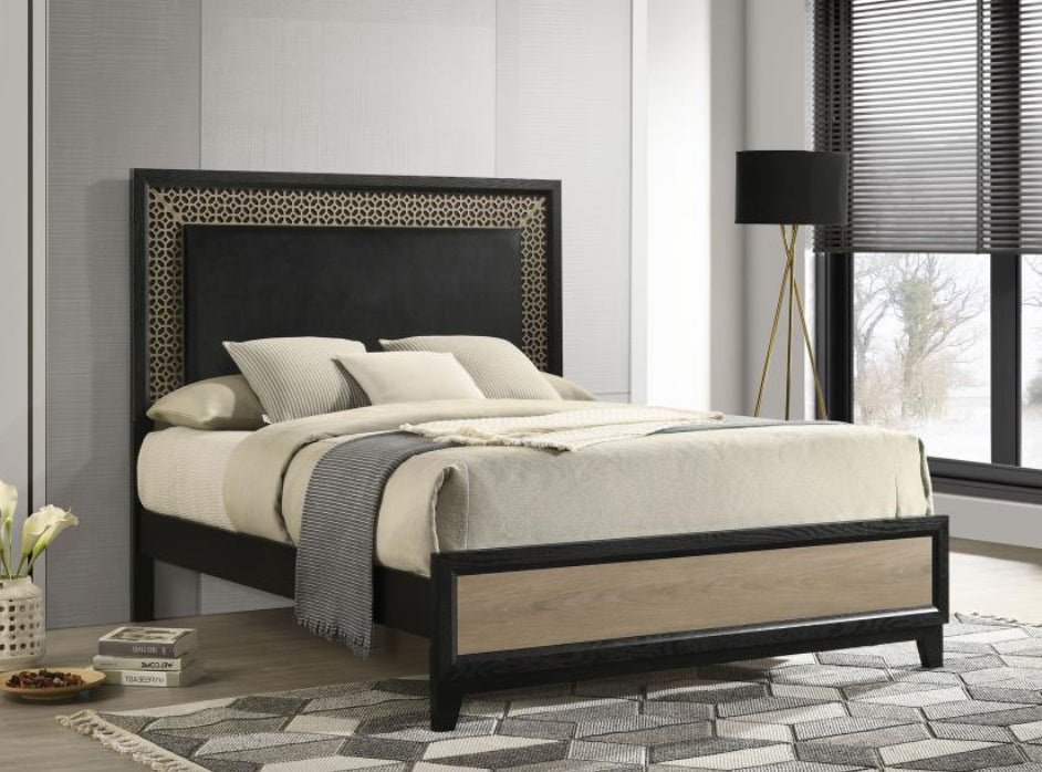 Valencia 4pc Bedroom Set Wood/Black