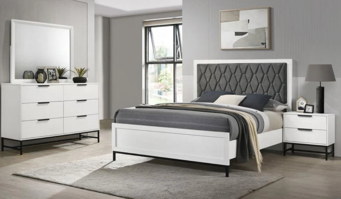 Sonora 4-piece Queen Bedroom Set White