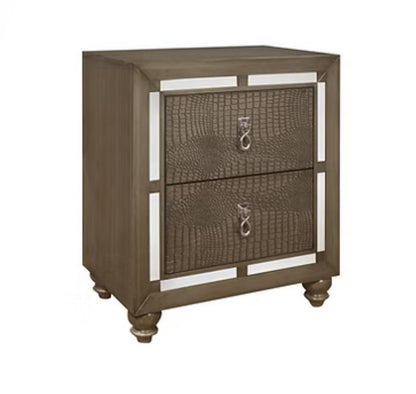 Ivy Champagne 4pc Queen/ King Bedroom Set