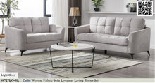 Load image into Gallery viewer, 89727LG-SL
Callie Gray Woven Fabric Sofa Loveseat
