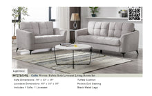 Load image into Gallery viewer, 89727LG-SL
Callie Gray Woven Fabric Sofa Loveseat
