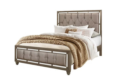 Ivy Champagne 4pc Queen/ King Bedroom Set