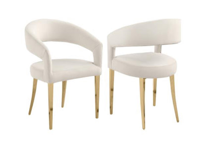 VENERA 5pc Set  RECTANGULAR 79-INCH FAUX MARBLE DINING TABLE WHITE