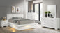 JESSICA 4/7pc QUEEN\KING LED BEDROOM SET SNOW WHITE