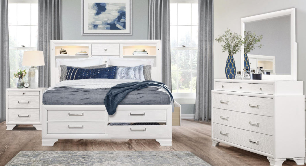 Jordyn White  4 PC Bedroom Set